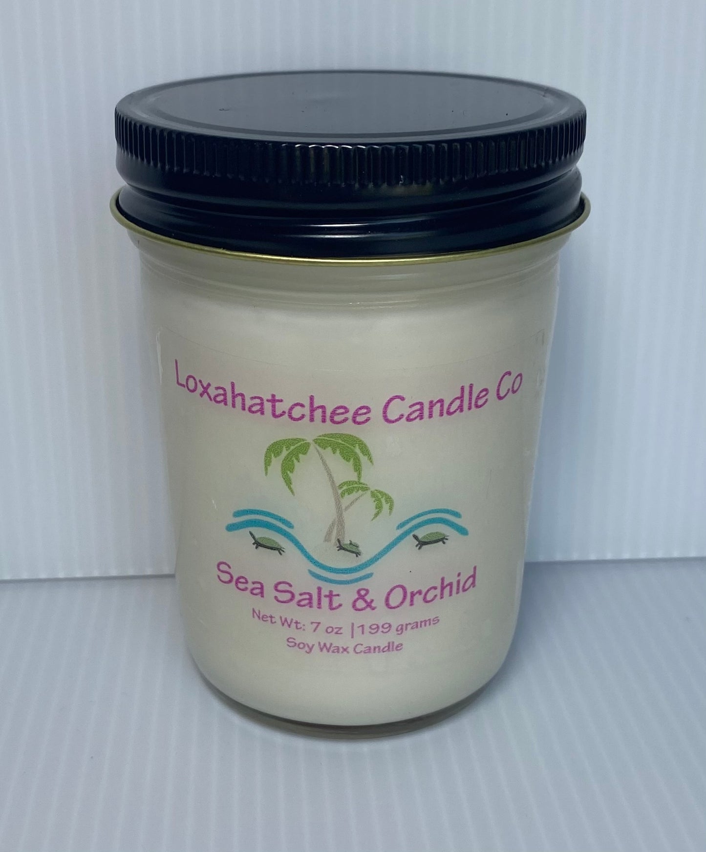 Sea Salt and Orchid Soy Wax Candle