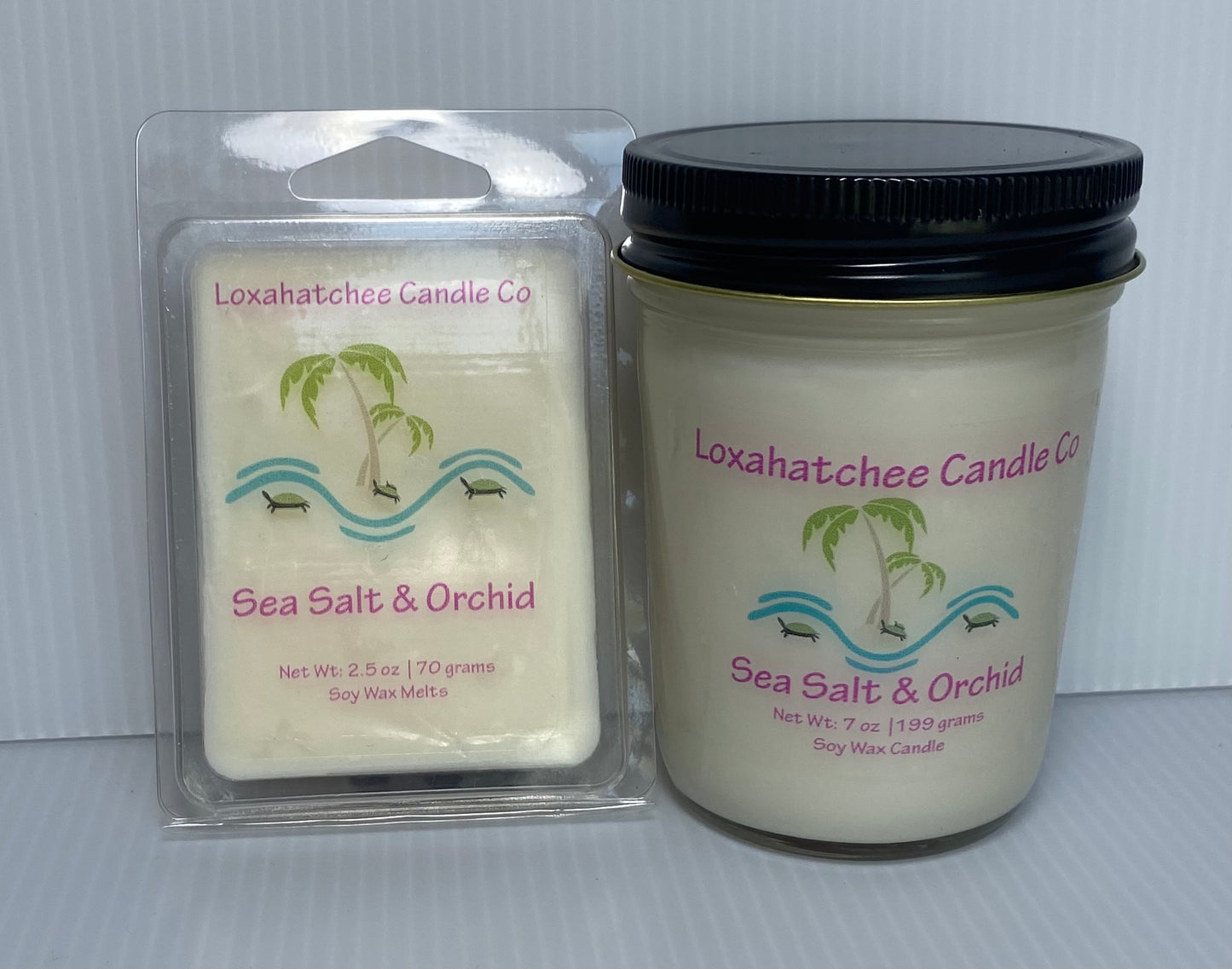 Sea Salt and Orchid Soy Wax Candle