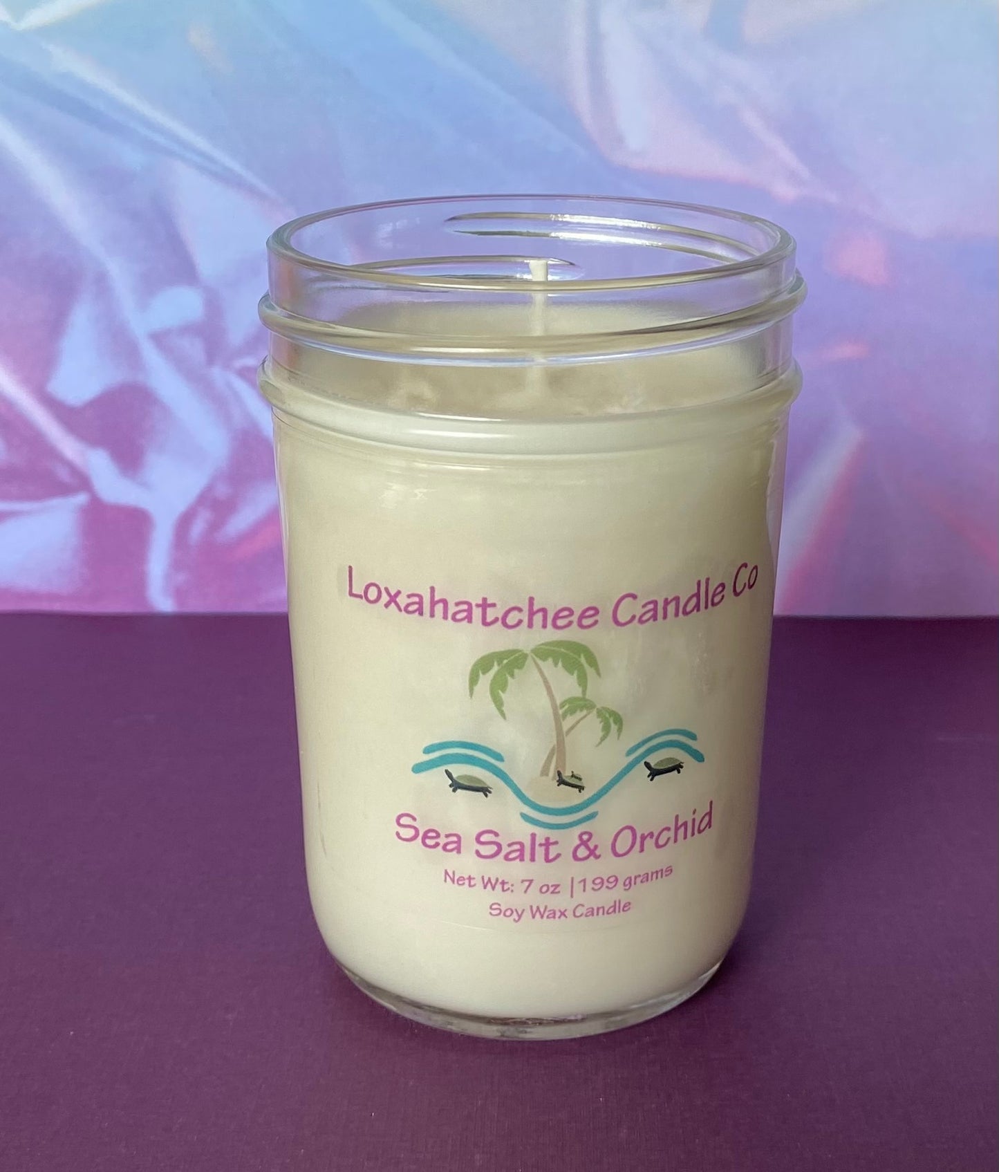 Sea Salt and Orchid Soy Wax Candle