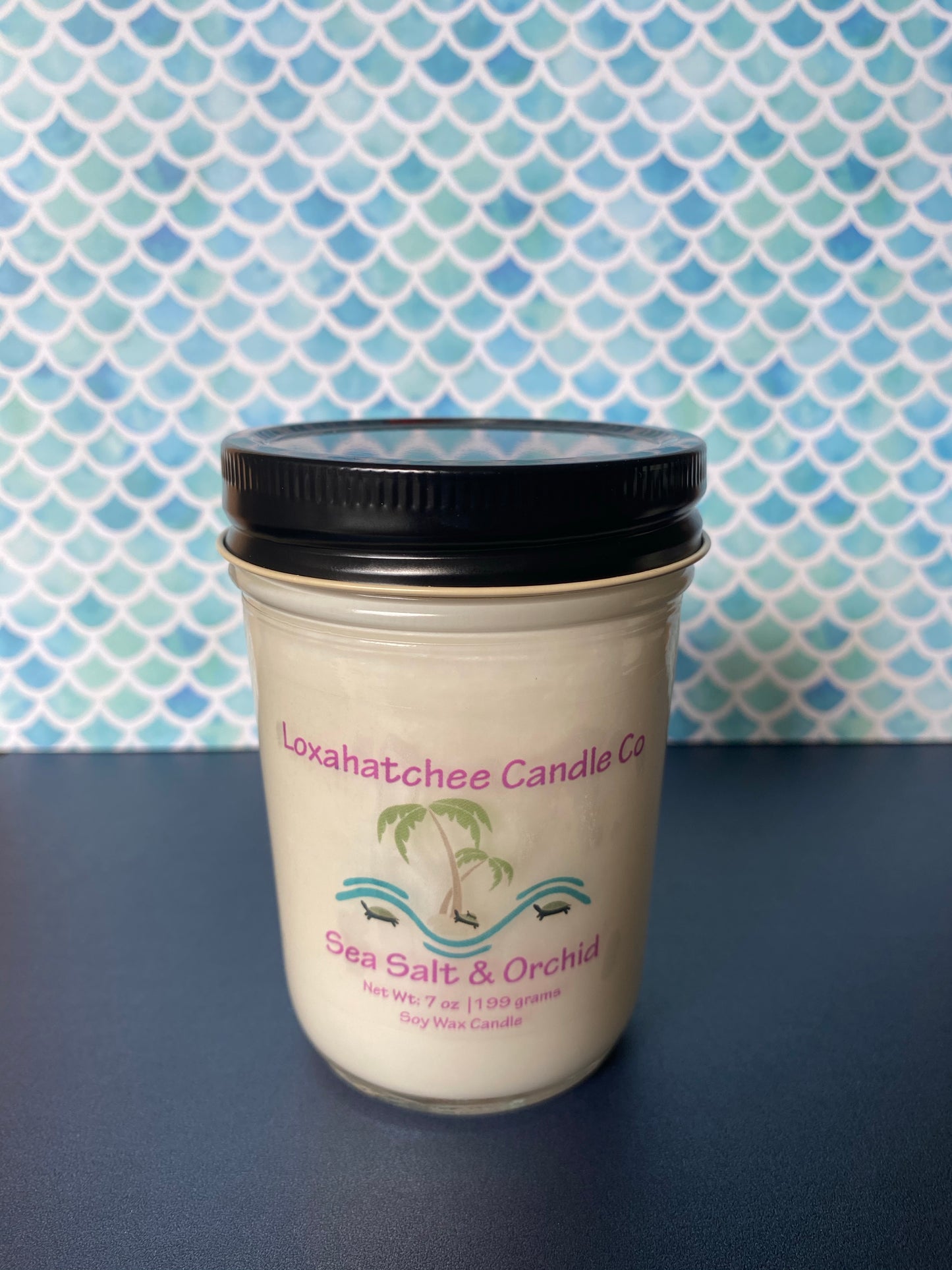 Sea Salt and Orchid Soy Wax Candle