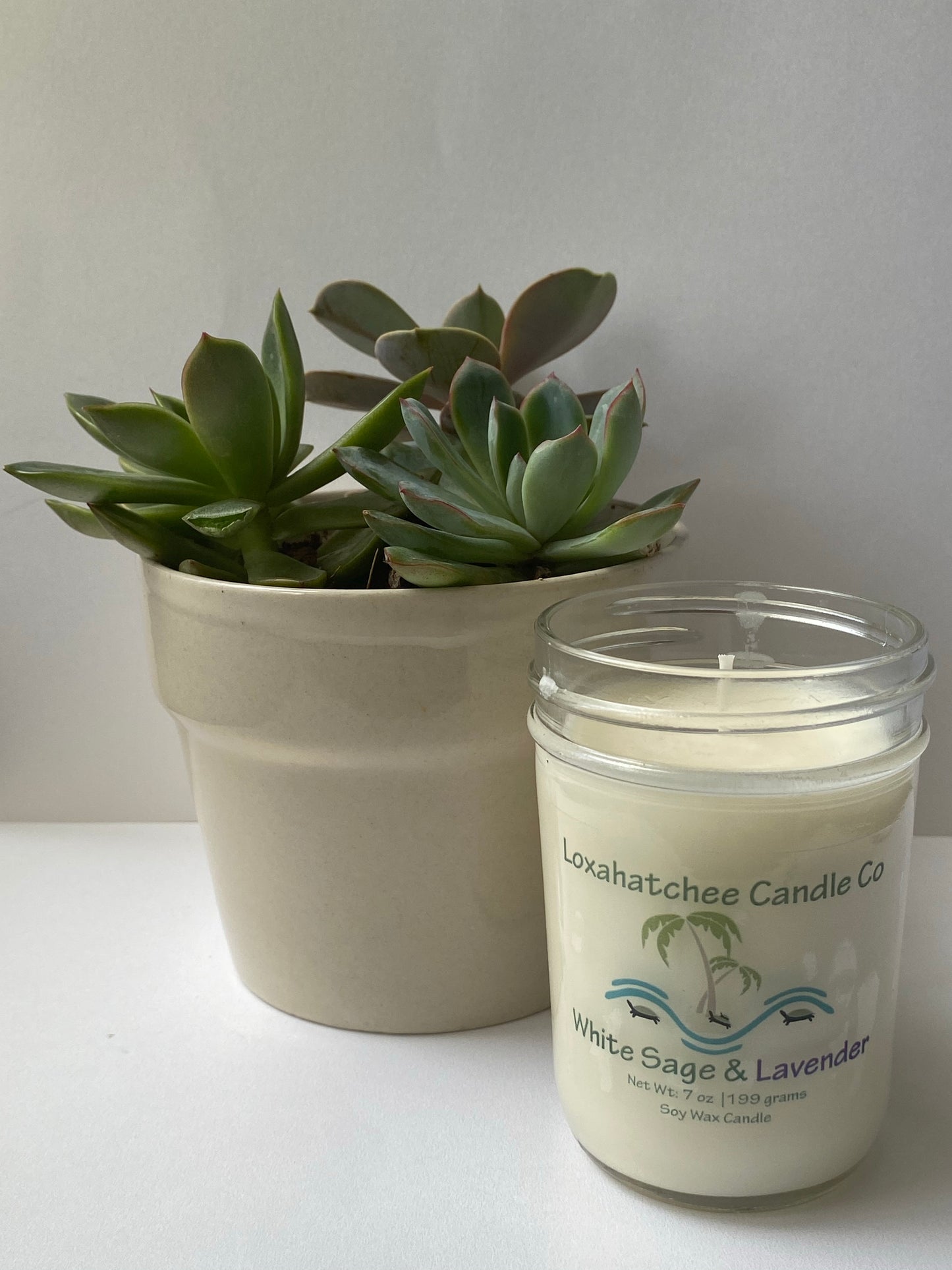 White Sage Lavender Soy Wax Candle