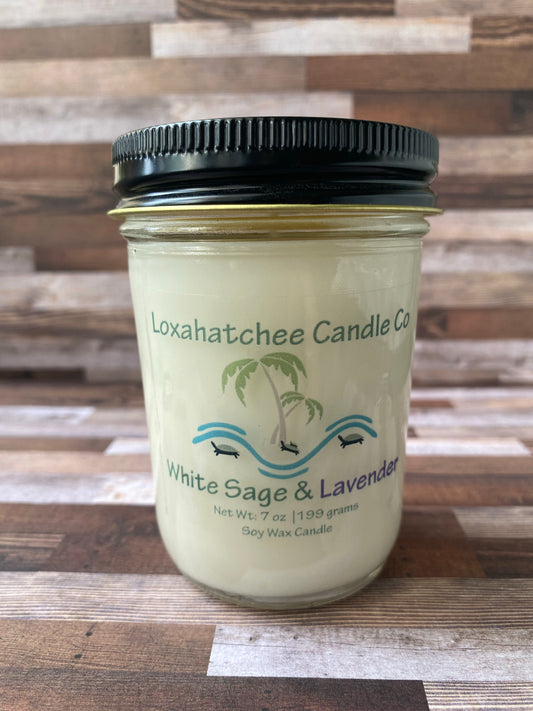 White Sage Lavender Soy Wax Candle