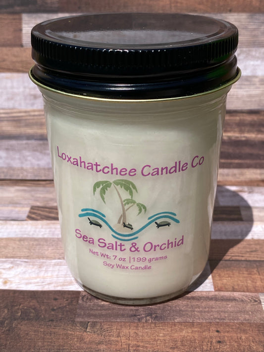 Sea Salt and Orchid Soy Wax Candle