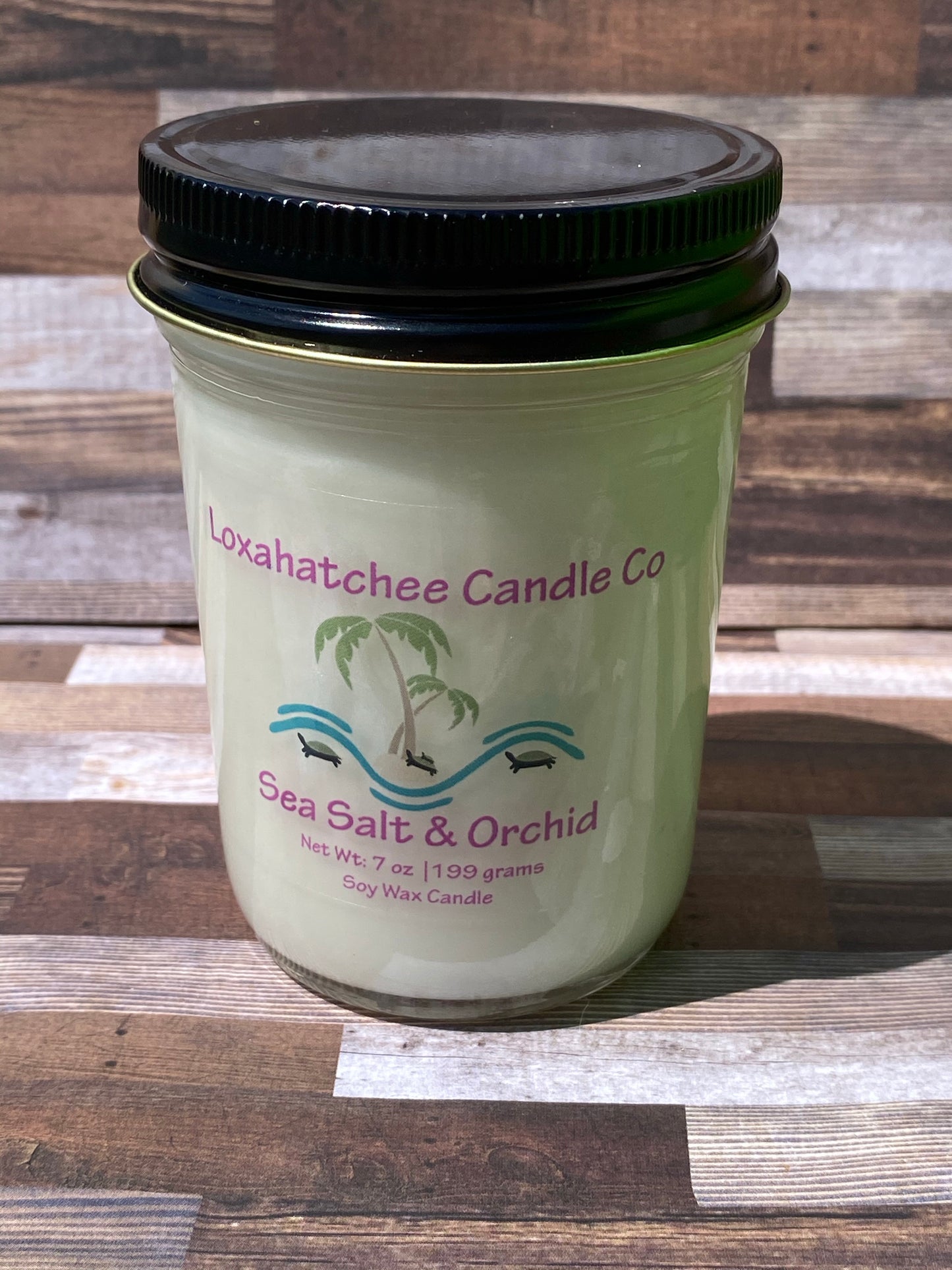 Sea Salt and Orchid Soy Wax Candle