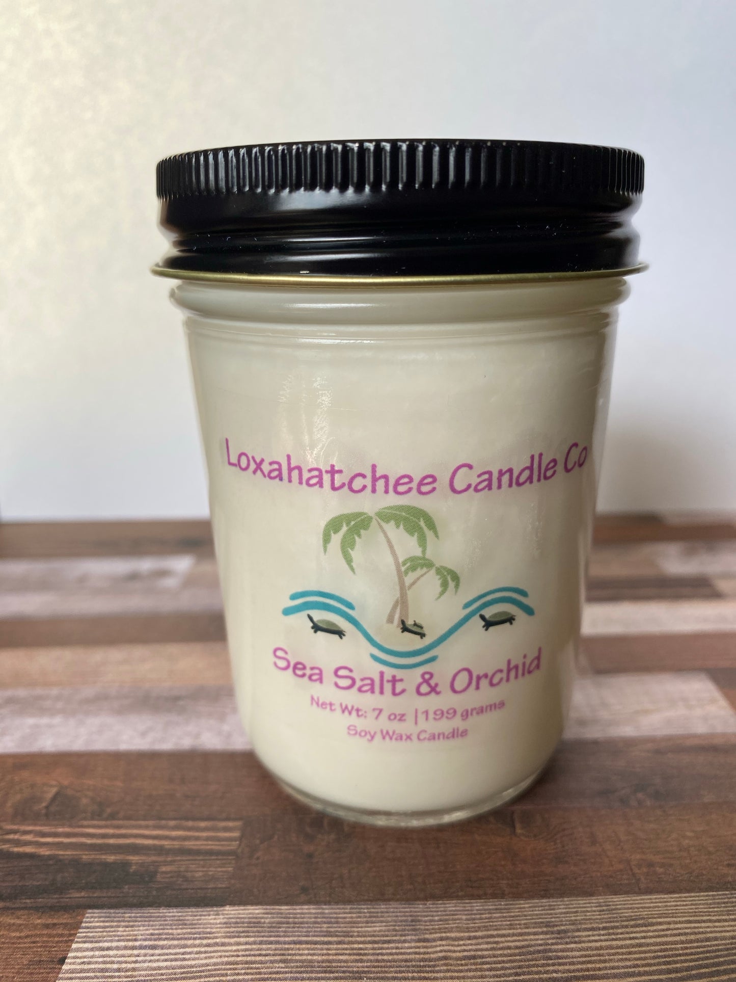 Sea Salt and Orchid Soy Wax Candle