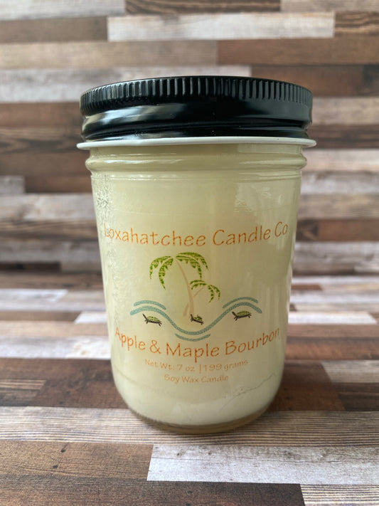 Apple Maple Bourbon Soy Wax Candle